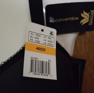 Wacoal Convertible Black Tshirt  Bra NWT